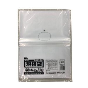 ≪束在庫限≫【ポリ袋】規格袋<LDPE 80μ>19号  JX-19 400×550mm(50枚入)