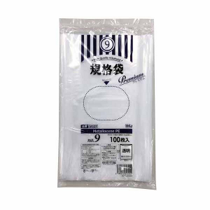 サンプル【ポリ袋】規格袋<LDPE 30μ強化タイプ>9号  MS-9 150×250mm