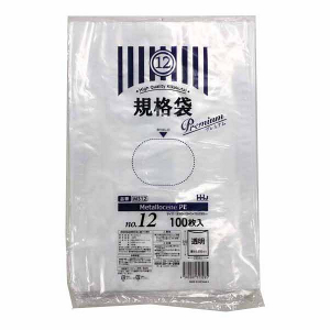 【ポリ袋】規格袋<LDPE 30μ強化タイプ>12号  MS-12 230×340mm(100枚入)