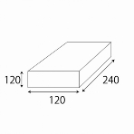 【クリアケース】 クリスタルボックス F-1 120×120×240 (48枚入)