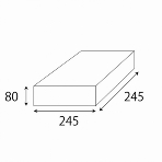 【クリアケース】 クリスタルボックス リース L 245×245×80 (20枚入)