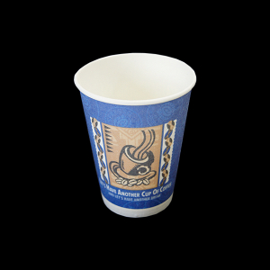【断熱性発泡紙コップ】SM-275D レッツコーヒー(ブルー) 9オンス 272ml 50個入