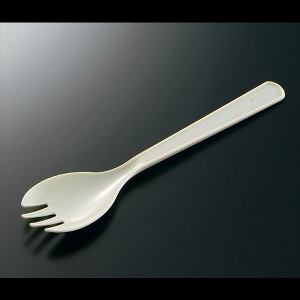 在庫限り廃盤【使い捨て食器】 フォーク付スプーン 160mm