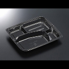 【弁当容器】HSA味里 23-20A 黒 230×196×27mm