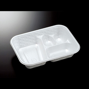 ≪在庫限り廃番≫【ポリ容器】CF重ね弁当オカズ  (50) 182×132×37mm